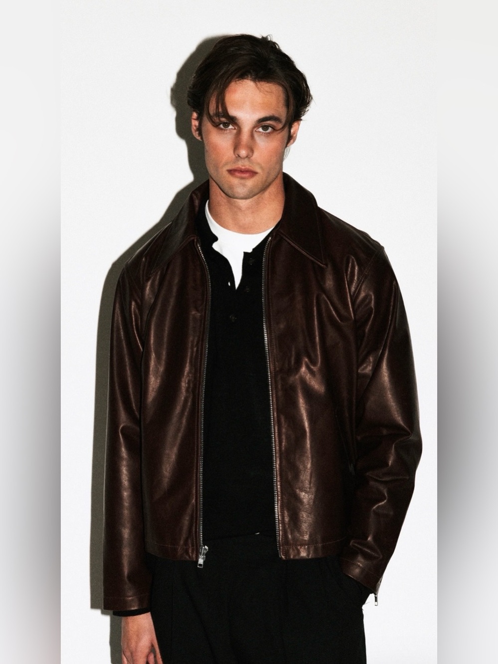 California Arts Leather Jacket Fairfax Leather Blouson Goatskin Leather Small